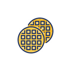 Waffle icon in vector. Logotype
