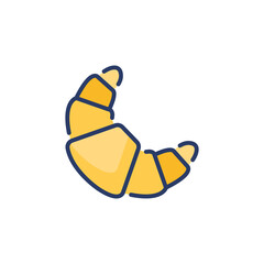 Croissant icon in vector. Logotype