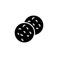 Biscuit icon in vector. Logotype