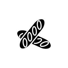 French Bread icon in vector. Logotype