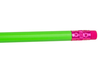 Bright pencil eraser for drawing isolated on the white background