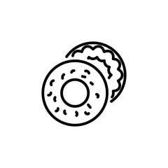 Bagel icon in vector. Logotype
