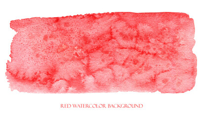 Red watercolor splash Abstract watercolour background