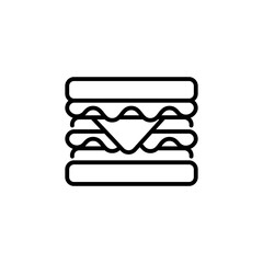 Sandwich icon in vector. Logotype