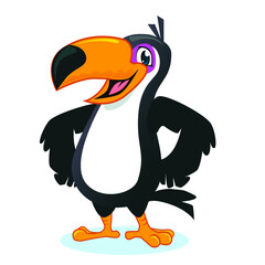 toucan mascot cartoon in vector © Elza