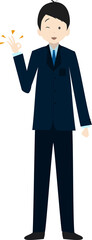 okサインを出すビジネスマン