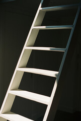 Film photo of a the shadows on a staircase