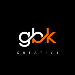 GBK Letter Initial Logo Design Template Vector Illustration