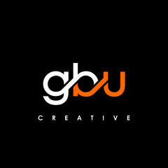 GBU Letter Initial Logo Design Template Vector Illustration