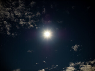 Bright Moon Shines in The Ray of The Moonlight