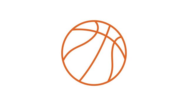 Flat sport icon for web design. Soccer ball. Web icon set. Fitness sport. Motion graphics.