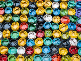 Paint Cans were Smashed Flattened