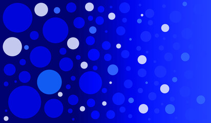 Geometric bubbles. Professional dynamic design. Futuristic simple design vector. Space blue. Circle Abstract shapes. Artistic full frame background design ideas. Blue gradient background
