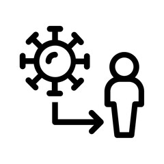 Human get infected by coronavirus, dangerous virus infect person, transmission of covid-19 to people