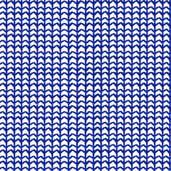 seamless knitted pattern in blue tones on a white background