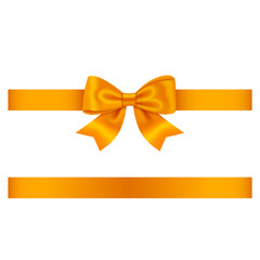 orange ribbon and bow