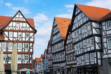 Marketplace and Town Hall, Melsungen, Hesse, Germany, Europe