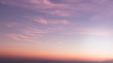 Beautiful sky in the sunset for the background. The natural is beautiful. Sky background.