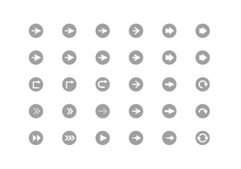 矢印　ボタン　アイコン　セット