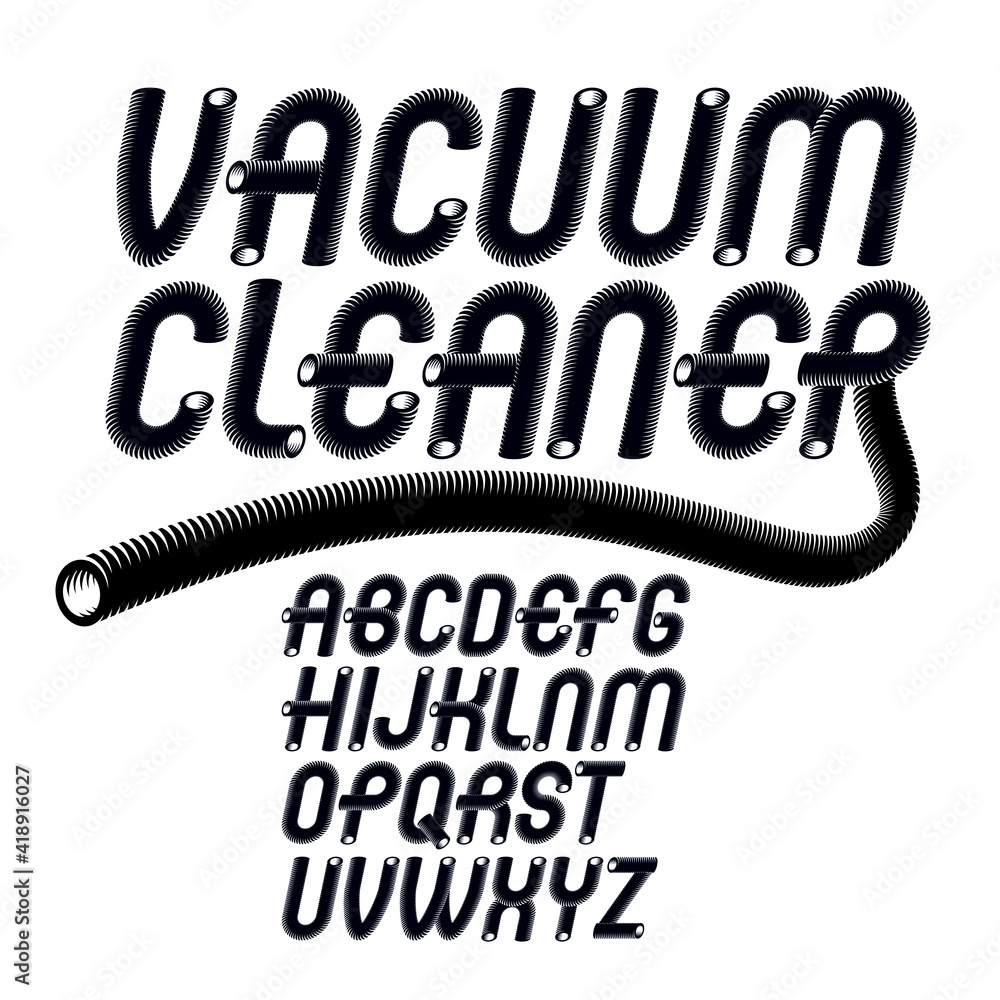 Poster vector upper case modern alphabet letters set. trendy italic font, typescript for use in logo creati