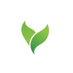 Logos of green Tree leaf ecology