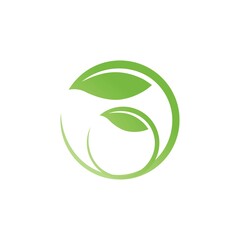Logos of green Tree leaf ecology