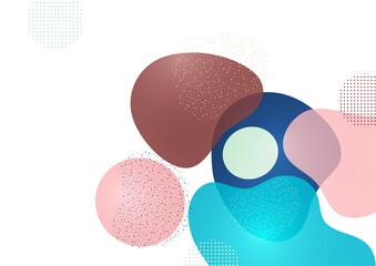 Creative sleek overlapping shapes. Summer sale offer. Fashionable art for cover, poster, internet, page, social, media, announcement, greeting, postcard. Vector