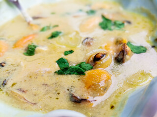 Bouillabaisse French fish stew soup