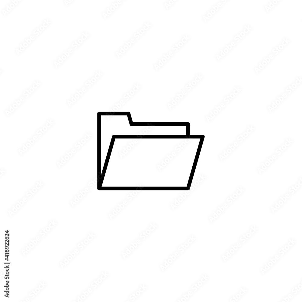 Poster folder icon vector for web, computer and mobile app