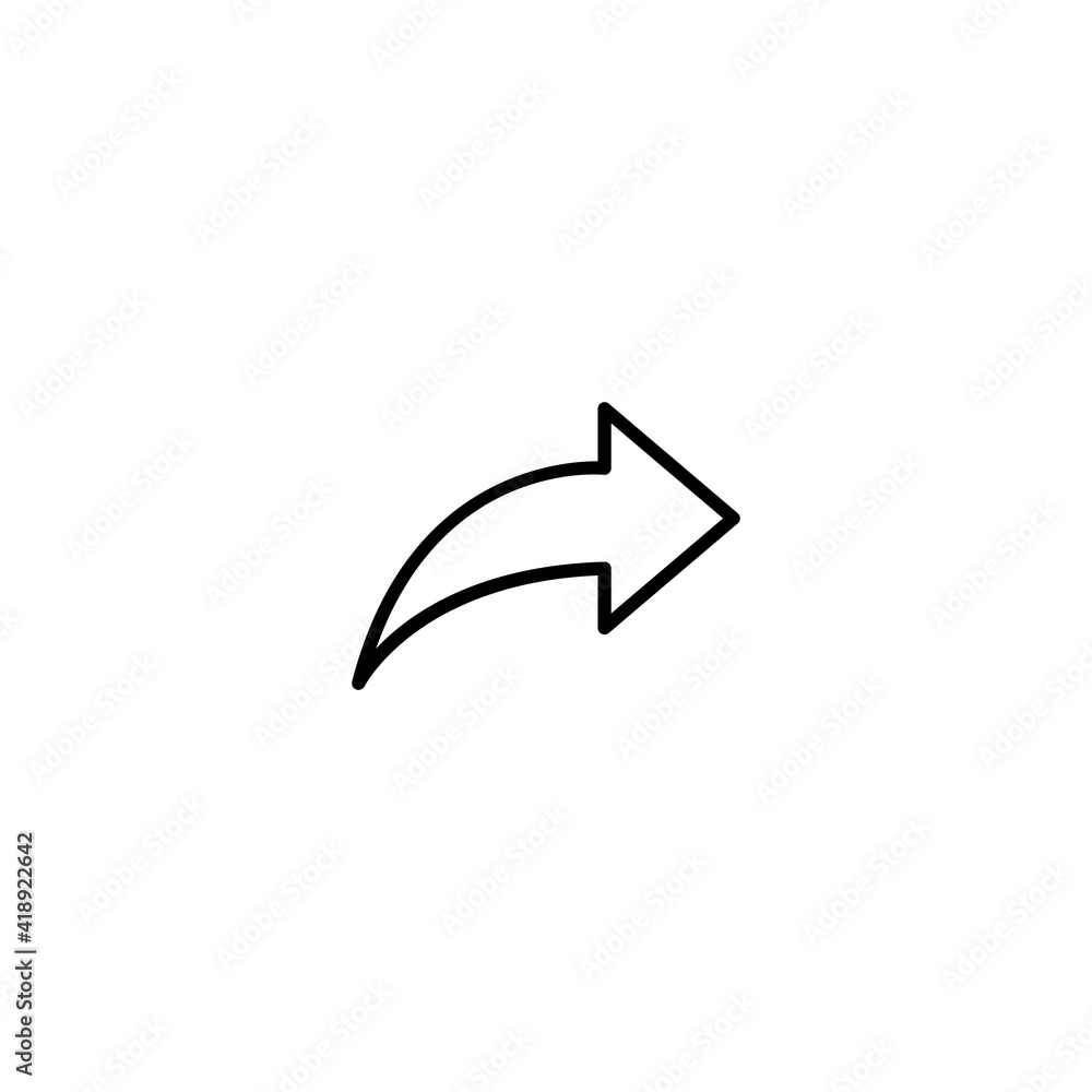 Poster forward icon, next icon vector for web, computer and mobile app