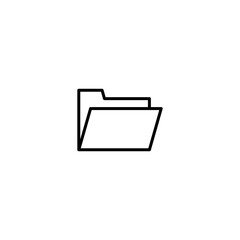 Folder icon vector for web, computer and mobile app