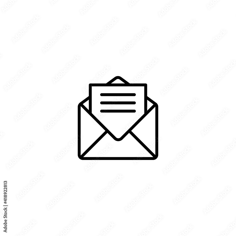 Poster mail icon, envelope icon vector for web, computer and mobile app