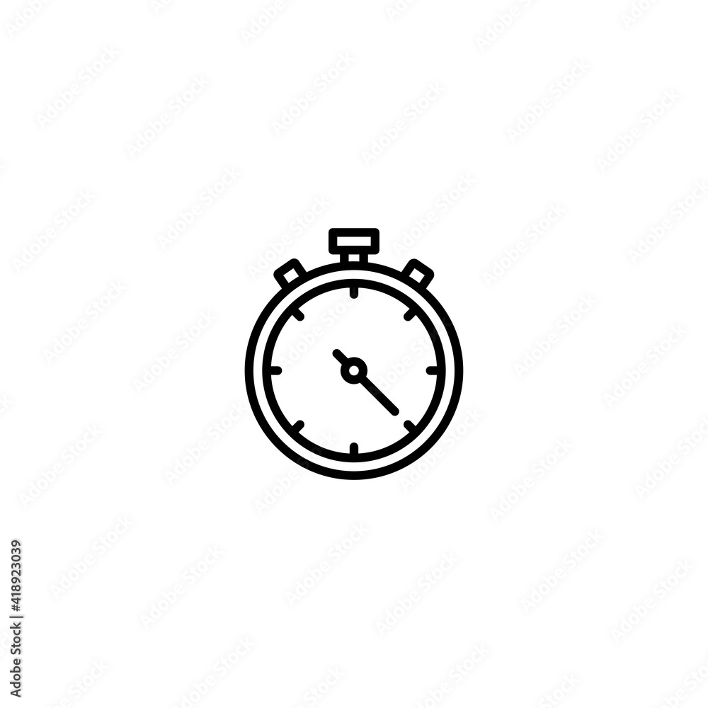 Poster stopwatch icon vector for web, computer and mobile app
