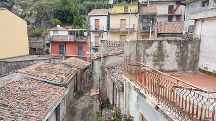 Fototapeta na wymiar Village de Sicile