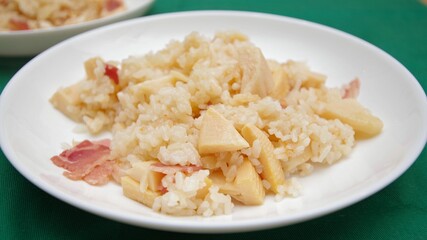 筍とベーコンの炊き込みご飯