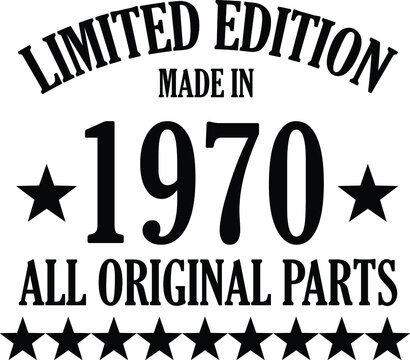 limited edition 1970