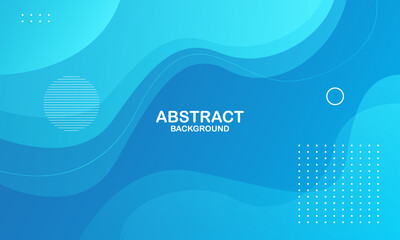 Liquid color background design. Fluid gradient shapes composition. Blue fluid shapes composition with trendy gradients. Vector illustration