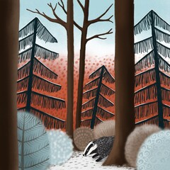 Dachs im Wald © Natascha_Inspiration