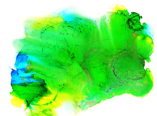 abstract fluid ink art painting