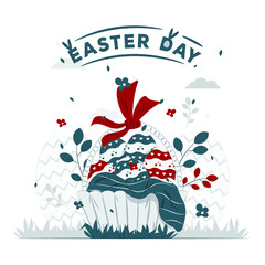 Easter day concept illustration
