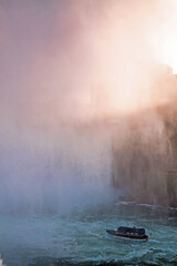 Obraz premium spectacular and dramatic images of Niagara Falls taken during summer.