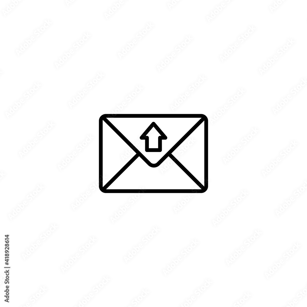 Poster mail icon, envelope icon, message icon vector for web, computer and mobile app