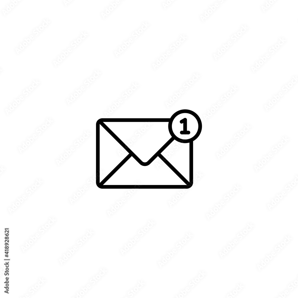 Poster mail icon, envelope icon, message icon vector for web, computer and mobile app