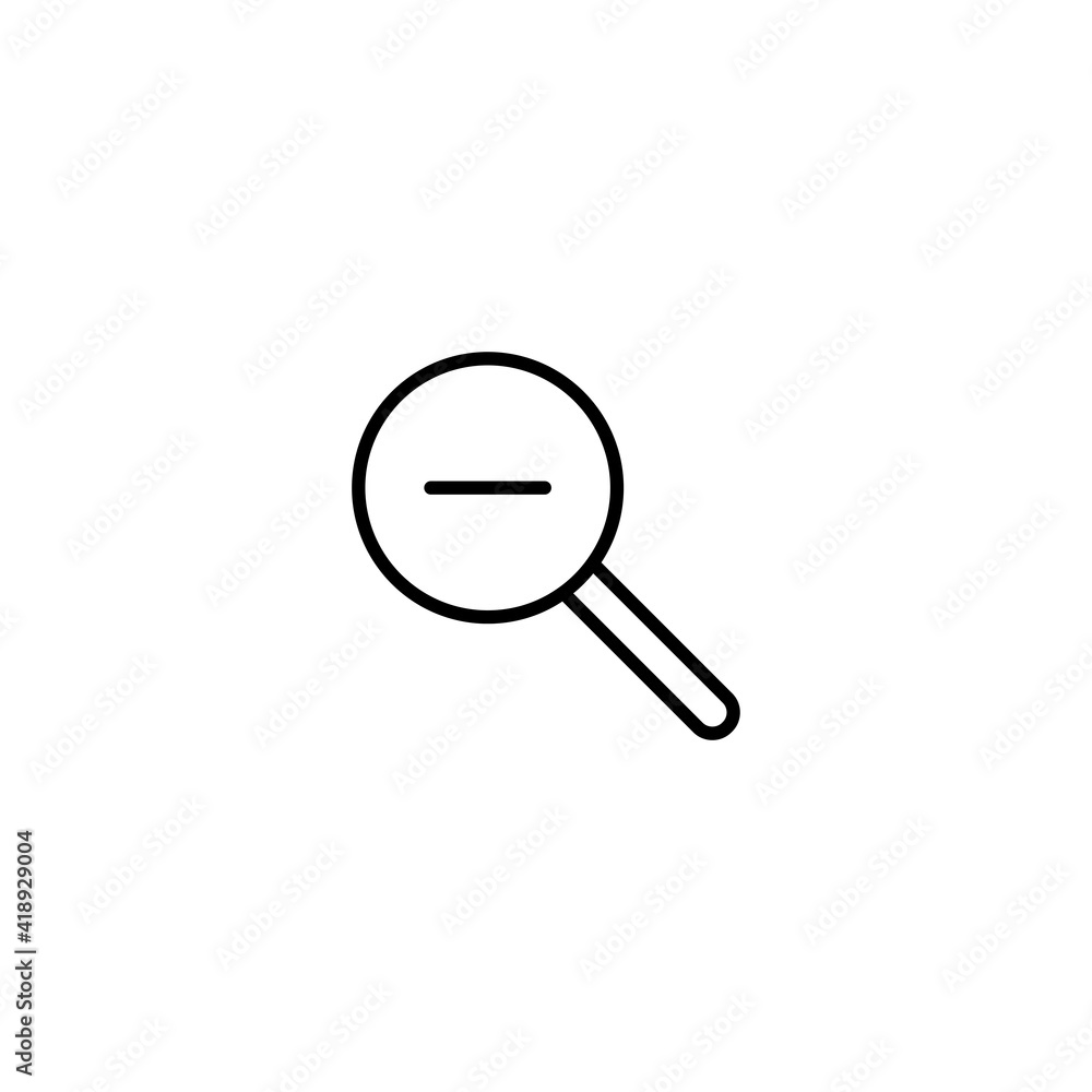 Poster zoom out icon vector for web, computer and mobile app