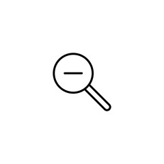 Zoom out icon vector for web, computer and mobile app