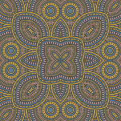 Delicate portugese azulejo tile seamless pattern. Geometric texture vector motif. Coverlid print design. Stylized lisbon azulejo tilework infinite pattern. Interior decor template.