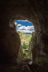 Beautiful Potpece cave entrance in west Serbia