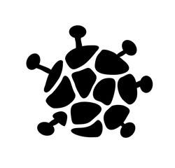 Virus epidemic molecule illustration for creative design