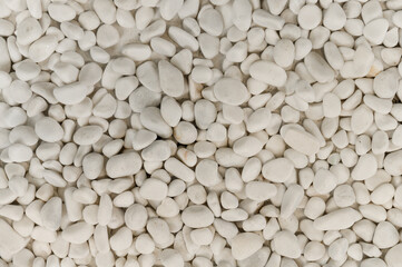 background with beach stones. beautiful stones of different shapes and sizes. stone texture. modern background with stone