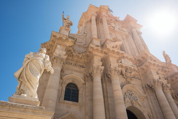 The Duomo Cathedral of Ortigia in Syracuse, Sicily, Italy